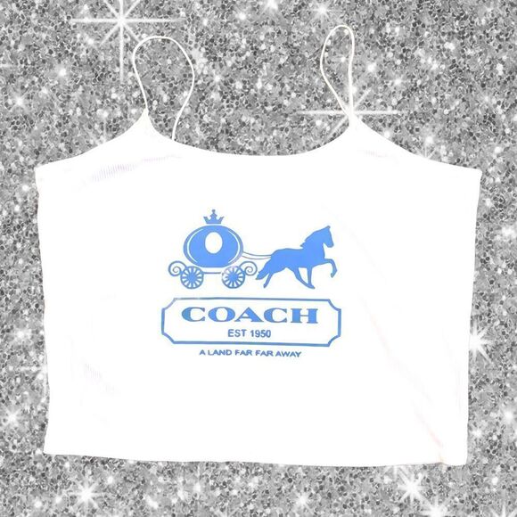 Boutique Cinderella ribbed crop top - Picture 1 of 2